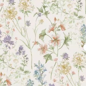 Laura Ashley Wild Meadow Chalk Pink Wallpaper, 2 rolls, New!